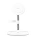 PURO Mag Station Chargeur sans fil 3-en-1 avec compatibilité MagSafe, 15W, Blanc