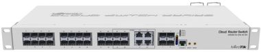 MikroTik Cloud Router Switch CRS328-4C-20S-4S+RM, 800MHz CPU, 512MB RAM, 20x SFP-poorten, 4x SFP+-poorten, 4x LAN-poorten (combinatie), inclusief L5