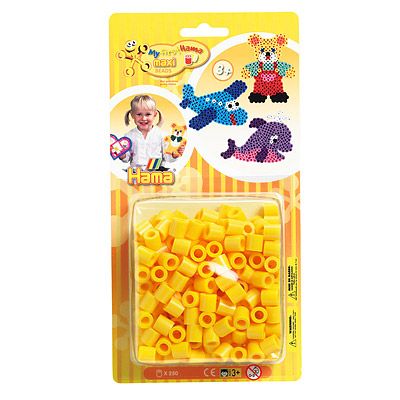 Hama Strijkkralen Maxi - Geel 250st