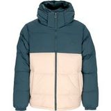 Adidas Icecat Down Regen-pufferjack voor heren, mineraalgroen/magisch beige