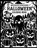 Monochrome Halloween Coloring Book