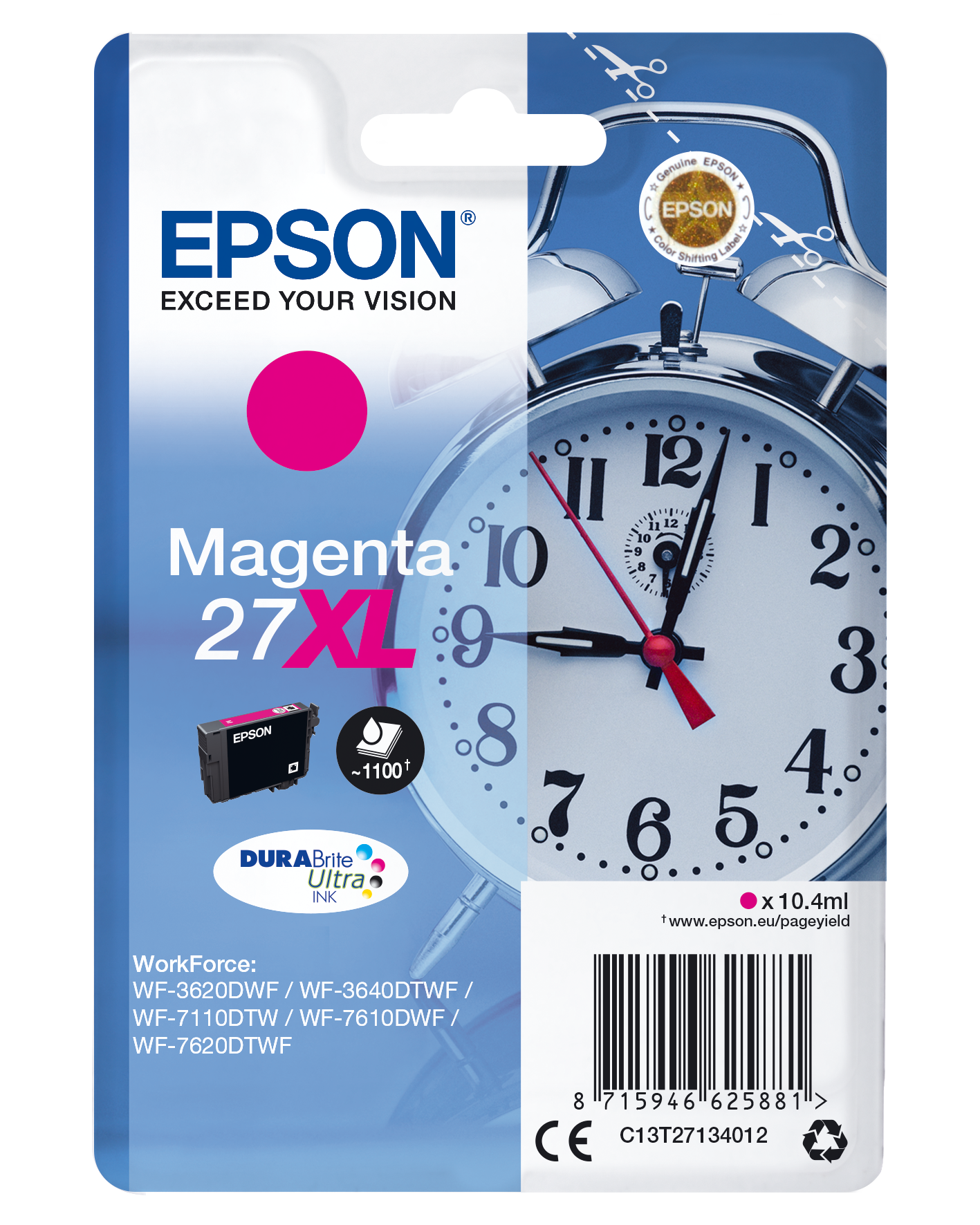 Epson 27XL Magenta Inktcartridge - C13T27134022