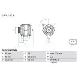 Bosch Alternateur 0 986 046 210