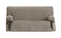 Eysa Dream niet elastisch met stropdas sofa sprei 3-zits, chenille, bruin (31-nerts), 70 x 110 x 230 cm, 1 eenheid