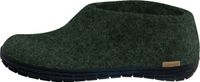 glerups Dames en Heren slippers rubberen zool Schwarz