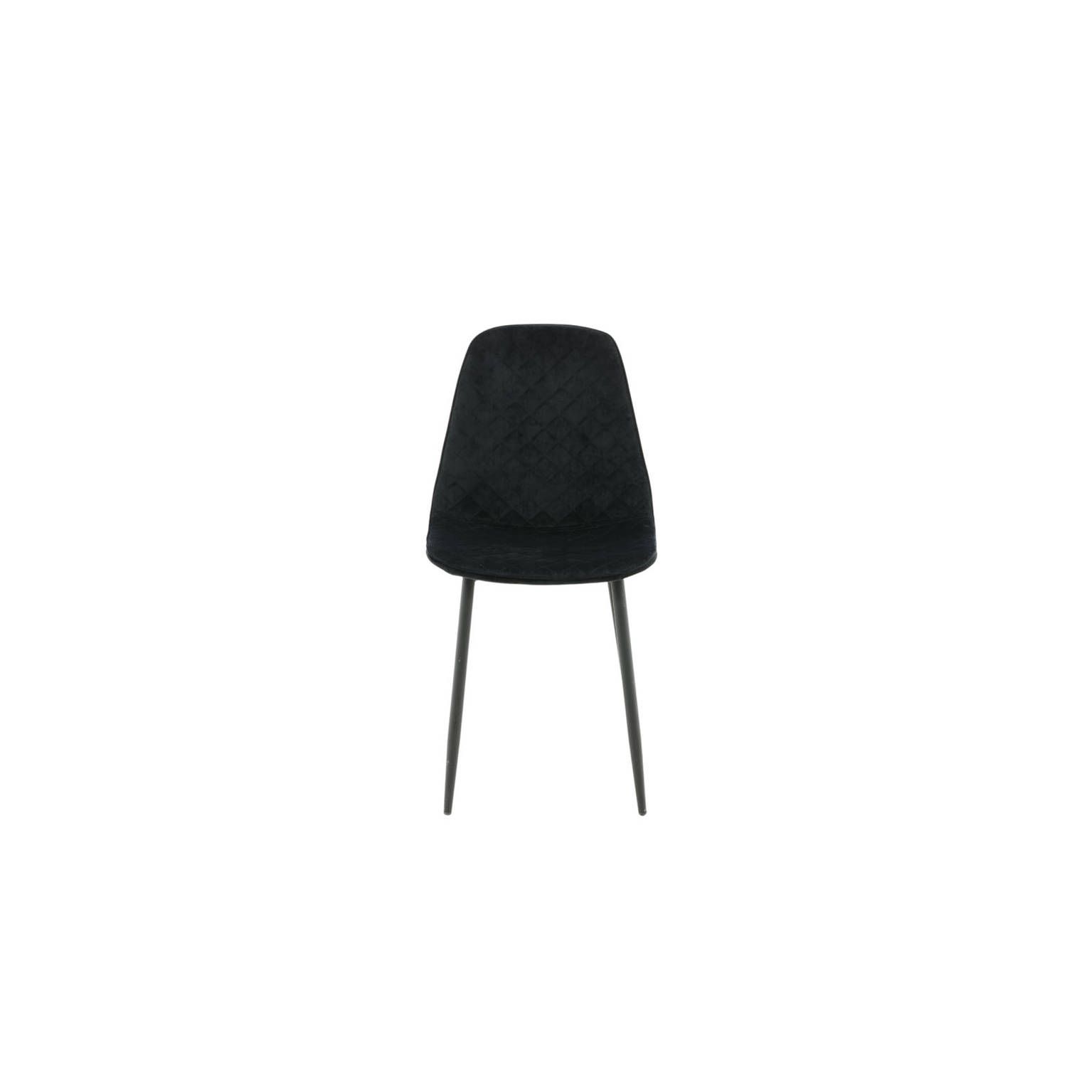 Venture Home Polar Diamond Dining Chair - Black Velvet - Black Leg - 2023 Model