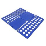 Relaxdays vouwplank groot, xxl, voor volwassenenkleding, vouwhulp 60 x 70 cm, voor t-shirts, handdoeken, etc., blauw