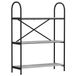 vidaXL Boekenplank - 3-laags - 80 x 30 x 109 cm - Bewerkt hout - Grijs Sonoma