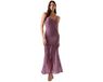 Guess Sheer Mouwloze Jurk Paars L Vrouw