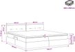 vidaXL Opbergbed met Matras Zwart 200 x 200 cm Stof