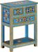 vidaXL Dressoir 55x30x76 cm Massief Mangohout Turquoise