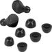 kwmobile 6x housse pour écouteurs - convient pour Jabra Elite 75t /65t / Active - En mousse à mémoire de forme noir - Taille S, M et L