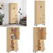 Buffet Haut Chêne Sonoma 69,5x34x180 cm Bois d'ingénierie