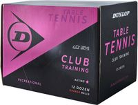 Dunlop - 40+ Club Training Tafeltennisballen - 144 Ballen - Oranje