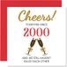Grappige 24e verjaardag kaart voor echtgenoot vrouw - samen sinds 2000 - Gelukkige 24e huwelijksverjaardag kaarten voor partner, I Love You Gifts, 145 mm x 145 mm wenskaarten voor vierentwintigste