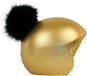 Coolcasc Fietshelmhoes Exclusive Gold Black Pon-Pon