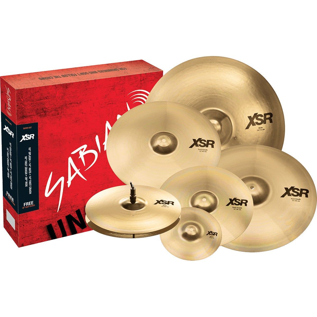 Sabian XSR Super Set Cymbal Set 10-14-14-16-18-20