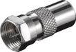 Goobay Sat-Antenneadapter F-Stekker Coax-Stekker 1 Stuks