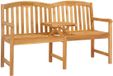 vidaXL Banc de jardin fait main 150,5 x 60 x 95 cm teck massif