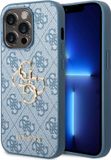 Guess 4G Big Metal Logo Backcover for iPhone 14 Pro Max - Blue