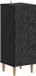 vidaXL - Badkamer - Opbergkast - DELFT - Zwart - 30 x 31 x 80 cm - Bewerkt hout