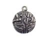 INNSPIRO Mooie bedels metalen hanger bloem met libel, diameter 13 mm, 25 stuks, 14x14mm., Metaal, Geen edelsteen