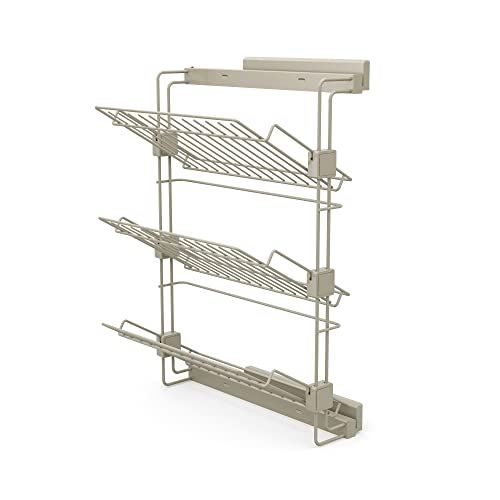 Emuca Hack - Uittrekbaar schoenenrek - Rechts - Getextureerd Steenkleur geverfd - Staal