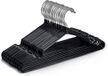 KEPLIN Premium metalen kleerhangers, set van 20, zwart