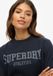 Superdry Athletic Essentials Oversized T-shirt Dames Blauw
