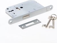 Mauer 1535 Kast Klavierslot Wit Staal 56mm PC 50mm Doornmaat