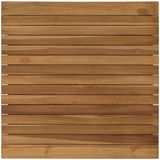 vidaXL Tafelblad 60 x 60 x 3,5 cm Vierkant Massief Teakhout Naturel