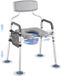 VEVOR Table de chevet fauteuil de toilette rehausseur de toilette 227 kg hauteur réglable 4-en-1