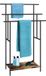 Merkloos / Sans marque Relaxdays Handdoekrek badkamer - met plank - 100x68x30 cm - industrieel