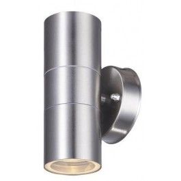 Led's light LED Wandlamp Buiten - Spot Monza - 2x GU10 - IP44 - Zilver
