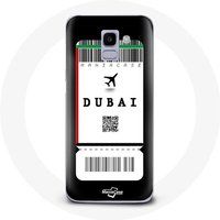 Maniacase Etui voor Samsung Galaxy A6 2018 Luchtticket Dubai
