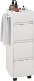 Homcom Badkamerkast 35x30x90cm Spaanplaat Wit