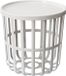 BranQ - Bijzettafel - Salontafel - Rond - Met opbergmand - 40 x 40 x 40 cm - Wit