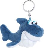 Nici Sleutelhanger shark Hai-ko junior 10 Cm Pluche Blauw