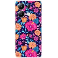 Xiaomi Exotic Flowers Siliconen hoesje compatibel met Xiaomi Redmi Note 13 4G