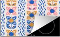 Merkloos KitchenYeah® Inductie beschermer 77x51 cm - Bloemen - Scandinavië - Inductiebeschermer