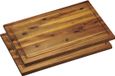 Merkloos Kesper Snijplank - Acacia Hout - 26 x 40 cm - Met Sapgeul