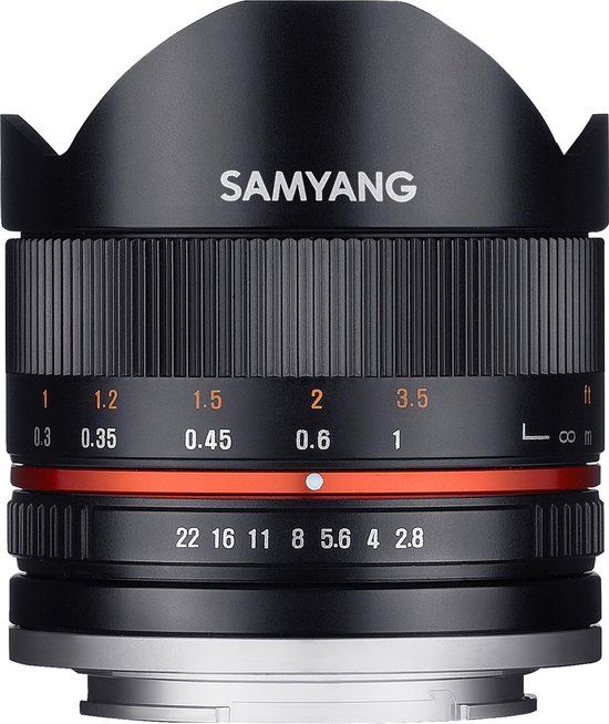 Samyang 8mm F2.8 UMC Fisheye II Lens - Sony E - Black
