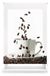 Porte-rouleau de cuisine avec motif café, 110x180 cm, polyester