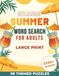 Relaxing Summer Word Search for Adults Large Print