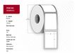 Capture 30000331 printeretiket Wit 56x25mm Rol Permanent Direct thermisch 24 stuks