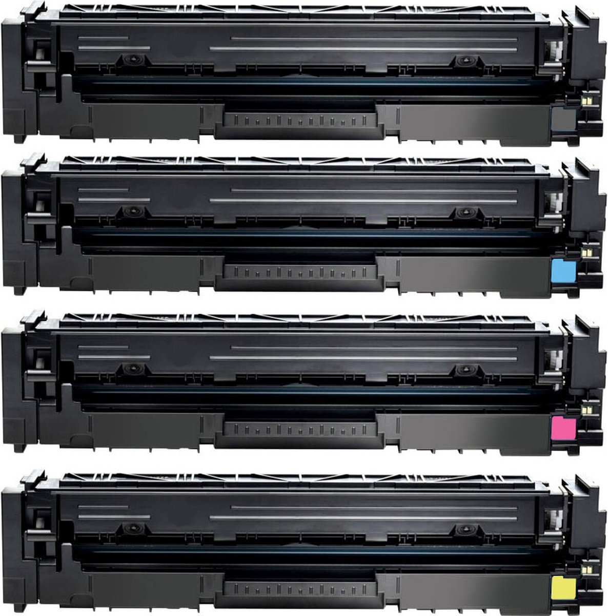 InktDL Compatible XL Multipack Laser toner cartridges voor HP 207X (Zwart, Cyaan, Magenta & Geel | Geschikt voor HP Color LaserJet Pro M255DW, M255NW, MFP M282NW, MFP M283FDN, MFP M283FDW (W2210X, W2211X, W2212X & W2213X)