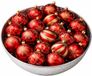 Feeric lights & Christmas Feeric Christmas Kerstballen - 25x st - rood - goud - D6 cm - kunststof - kerstversiering