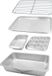 MasterClass Aluminium 5-delige bakset, stapelbare bakset met broodrooster, muffinpan, 2lb broodvorm, bakplaat & rooster