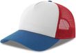 Atlantis Headwear Rapper Cotton-S Cap AT535 - WHITE/RED/ROYAL - One size