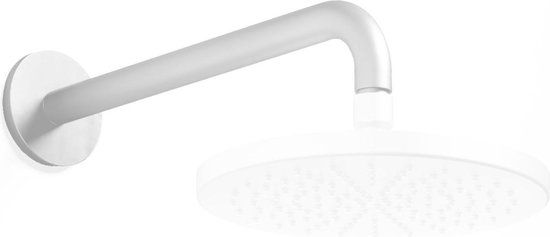 Hotbath Cobber Douchearm 40 cm Mat Wit - Messing